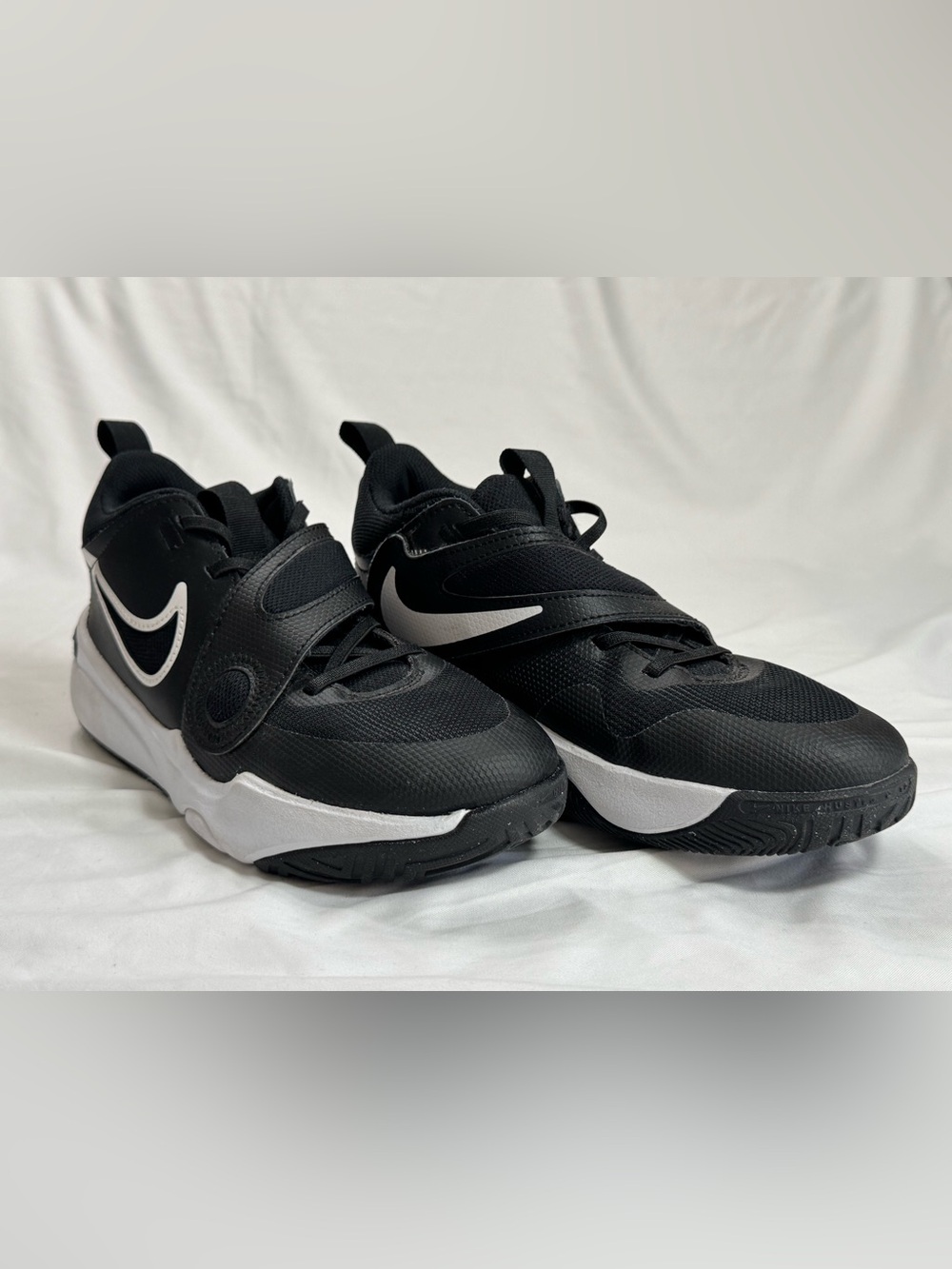 Nike Kids Black and White Velcro Athletic Sneakers NWOT